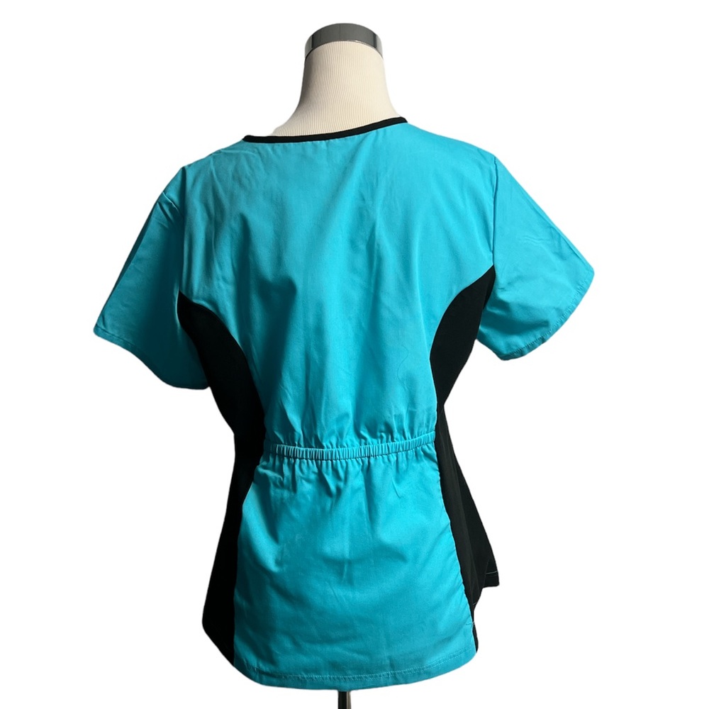 Cherokee Women's Infinity Mock Wrap Scrubs Top - Picture 6 of 12